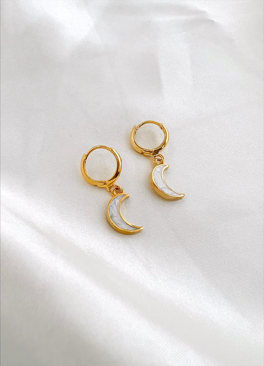 Gold Opal Moon Huggies