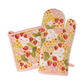 Strawberry Patch Oven Mitt + Pot Holder Set