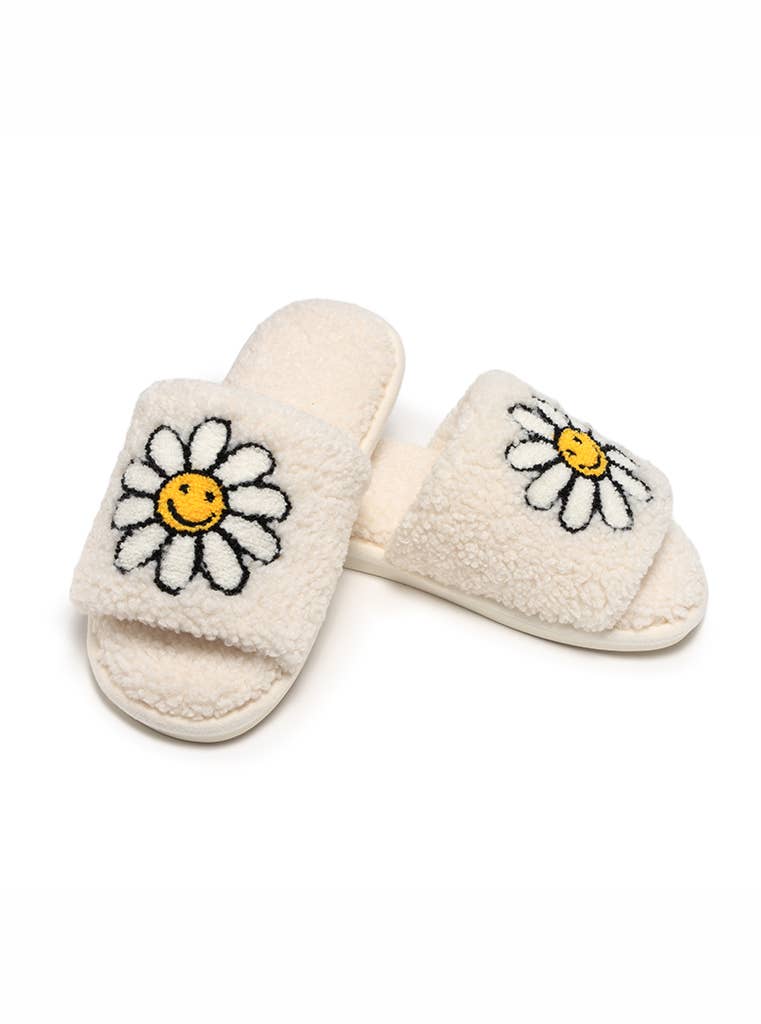 Smiling Daisies Indoor / Outdoor Slide Slippers