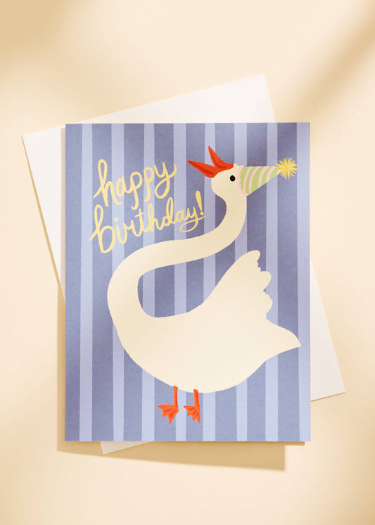 Goose Happy Birthday Card
