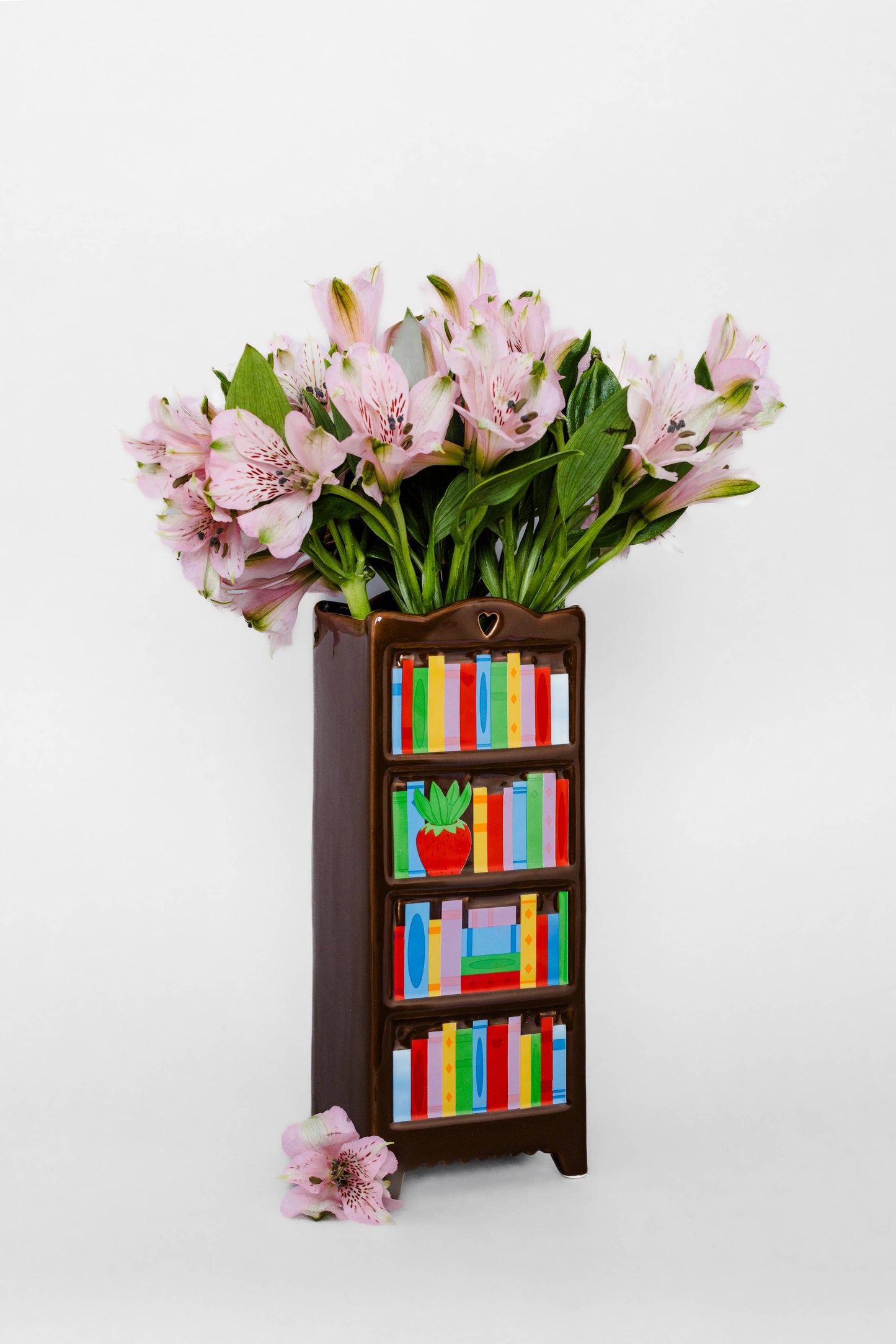 Bookshelf Ceramic Vase