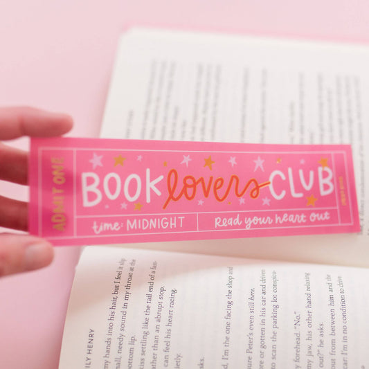 Book Lovers Club Acetate Bookmark