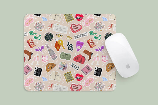 Taylor Album Icons Uncensored Mousepad