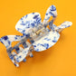 Blue Willow Acrylic Hair Claw
