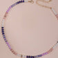 Mini Initial Multi Color Beaded Necklace