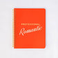 Professional Romantic Mini Notebook