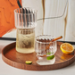 Crystal Clear Fluted Glass Tumbler