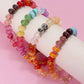 Natural Agate Glass Semi Precious Bead Bracelet