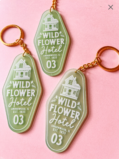 Wildflower Hotel Keychain