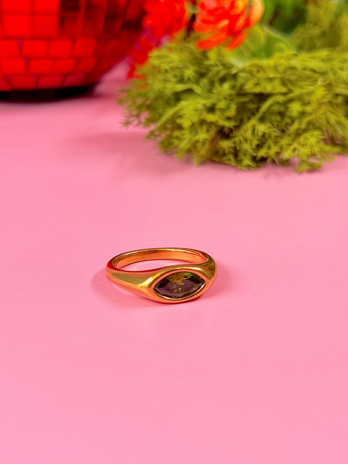 Peridot Gold Ring
