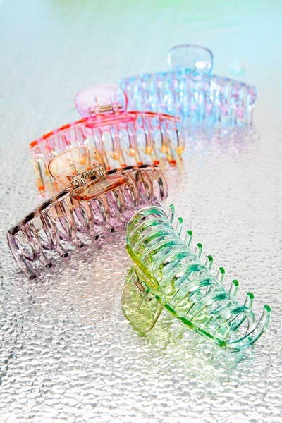 Clear Acetate Ombre Hair Claw Clip