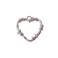 Large Barbed Wire Heart Silver Charm