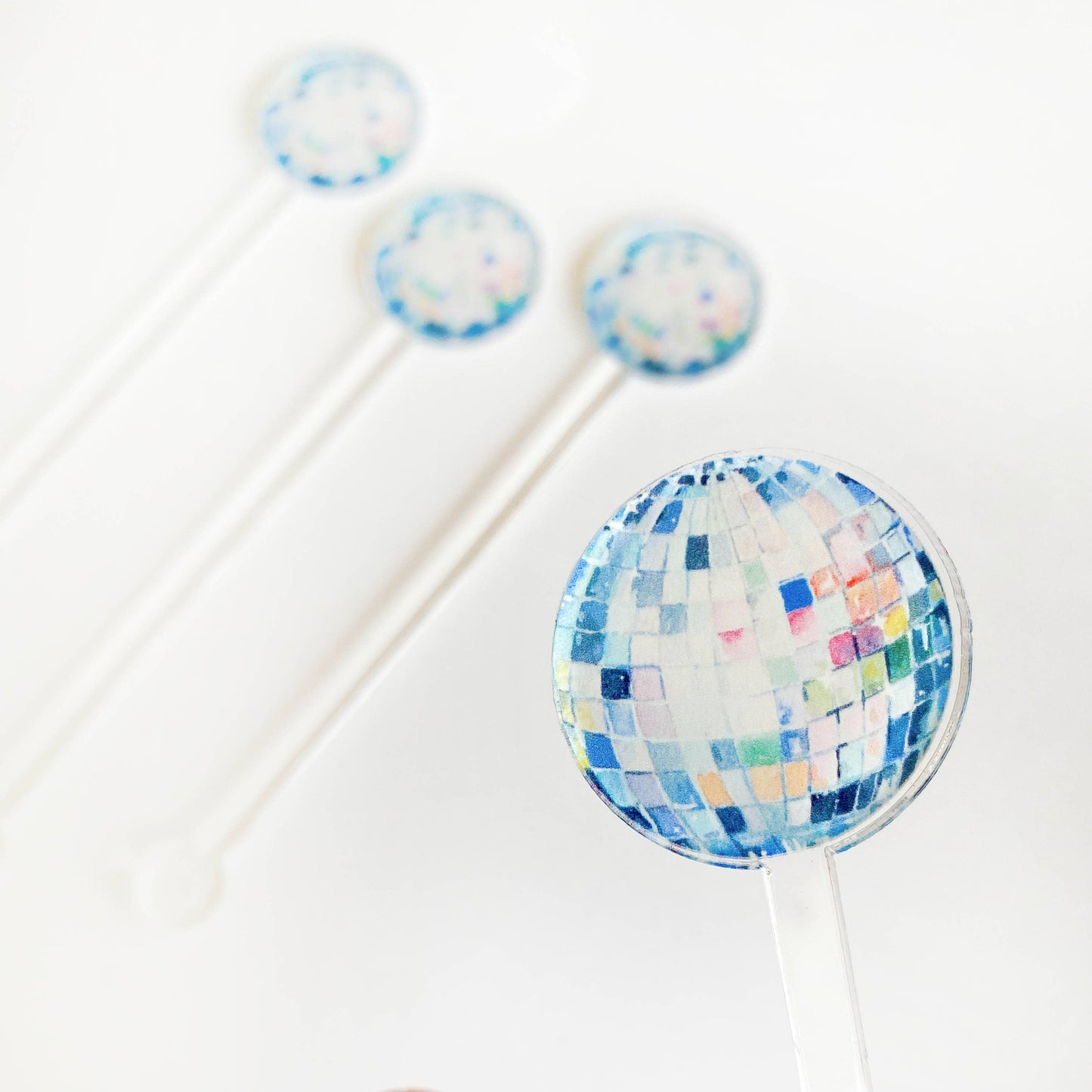 Disco Ball Acrylic Stir Sticks