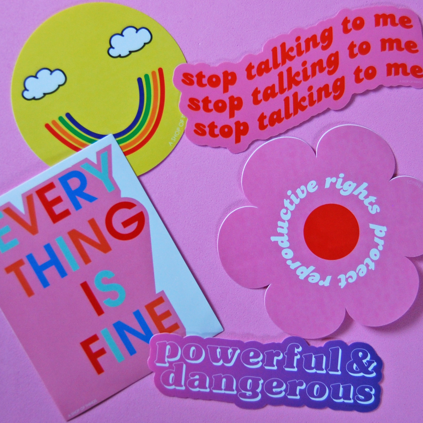 Stop Talking to Me Sticker