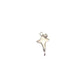 Silver Drippy Opal Star Charm