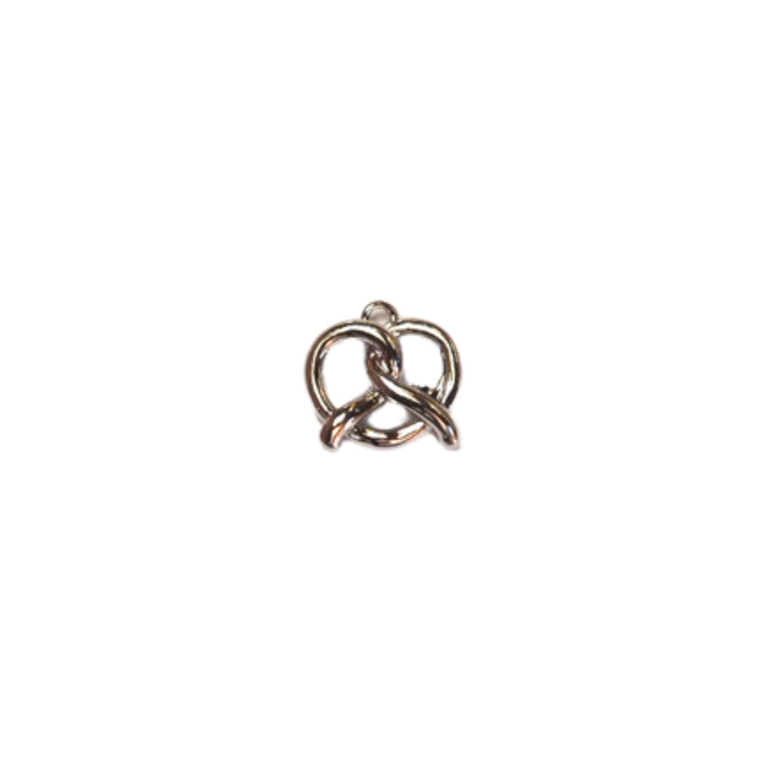 Pretzel Charm (Gold + Silver)