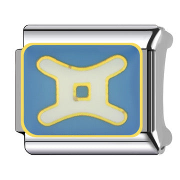 Silver Zodiac Italian Charm
