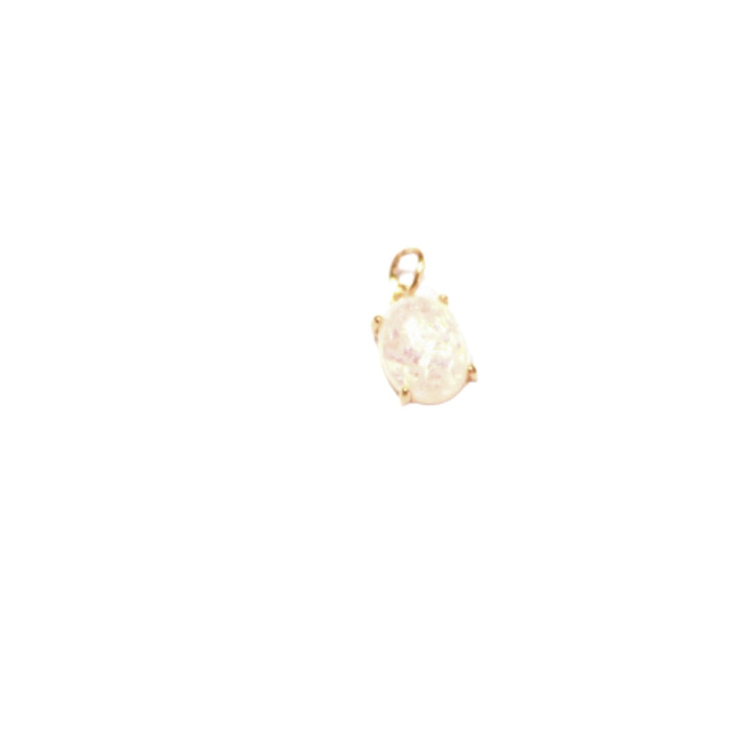 Oval Opal Charm