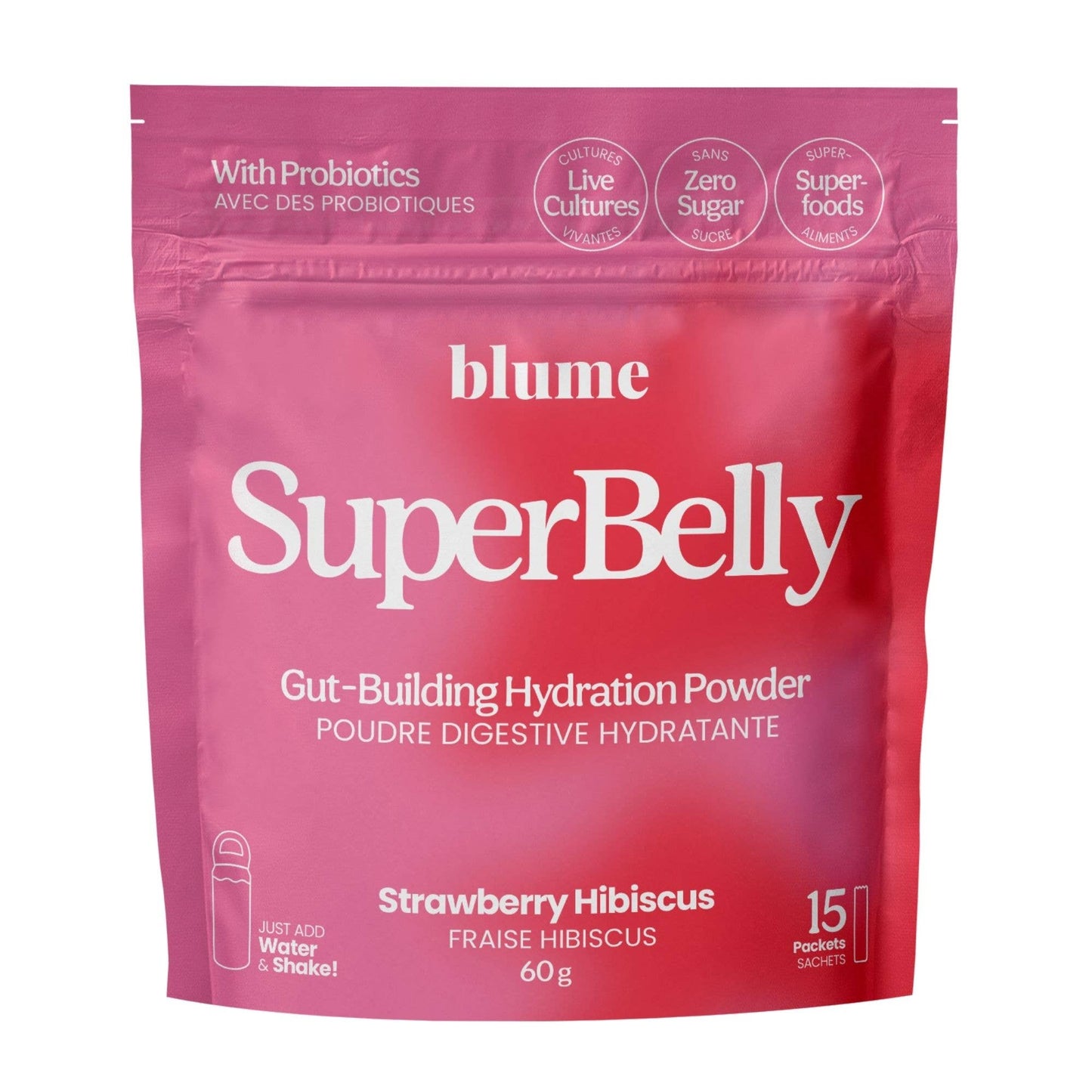 Strawberry Hibiscus SuperBelly Hydration & Gut Mix