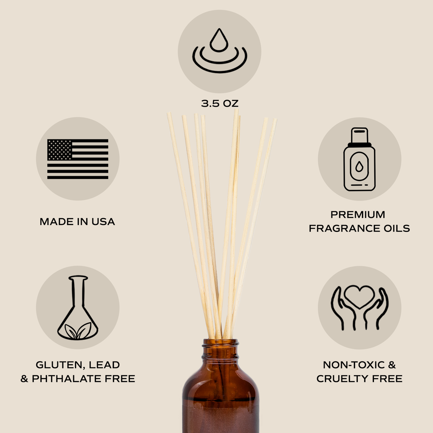 Palo Santo Patchouli Amber Reed Diffuser