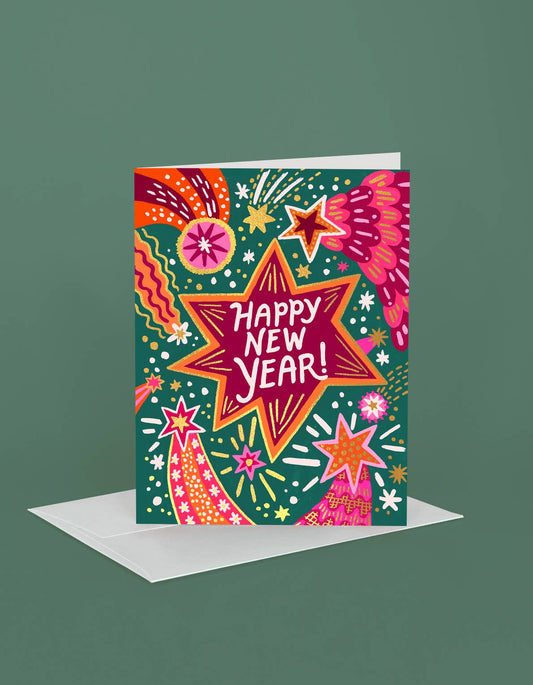 Fireworks New Years Card