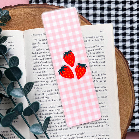 Strawberry Picnic Bookmark