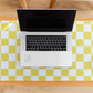 Green Checkerboard Desk Pad