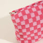 Travel Checker Makeup Cosmetic Pouch Bag