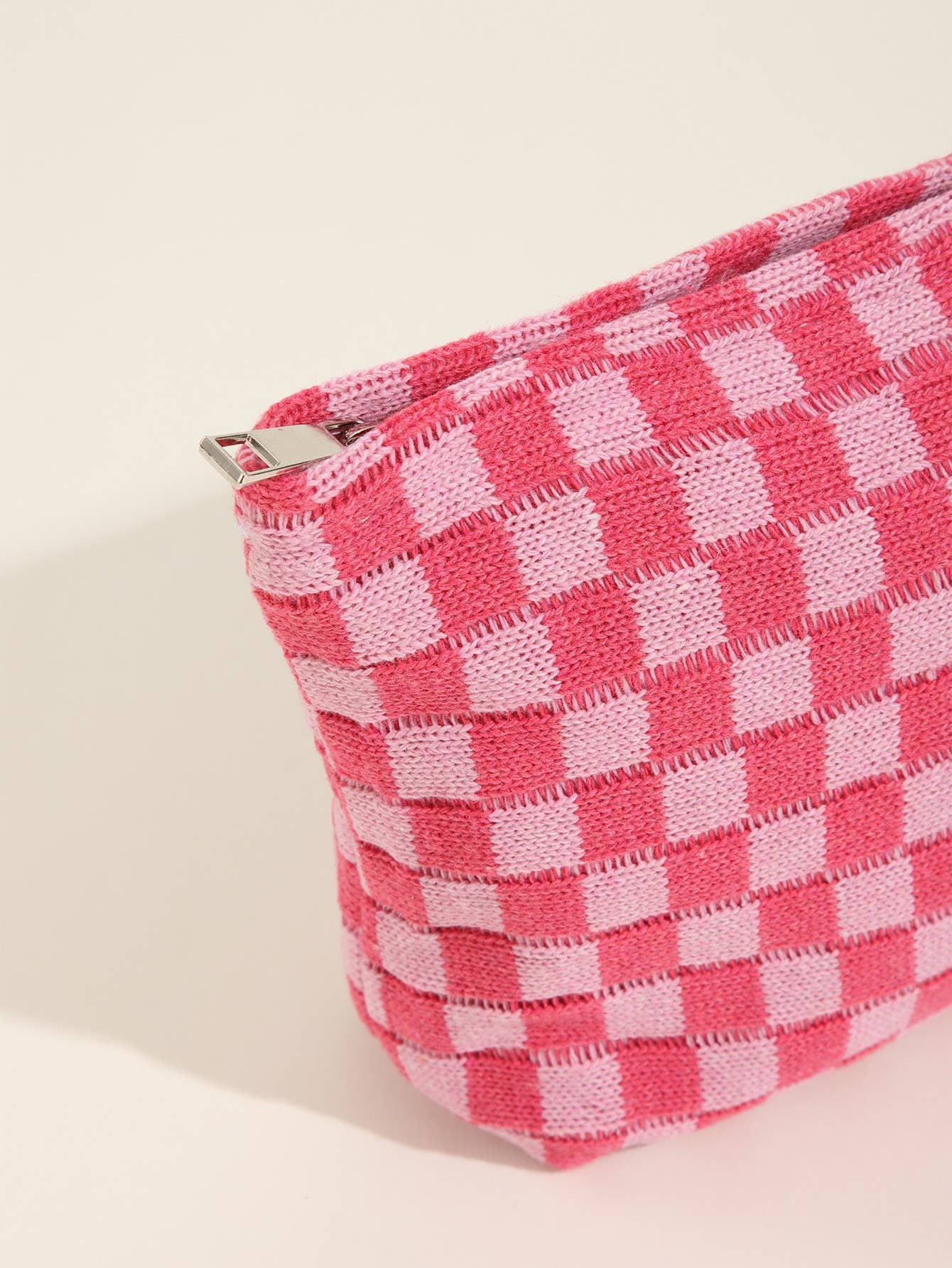 Travel Checker Makeup Cosmetic Pouch Bag