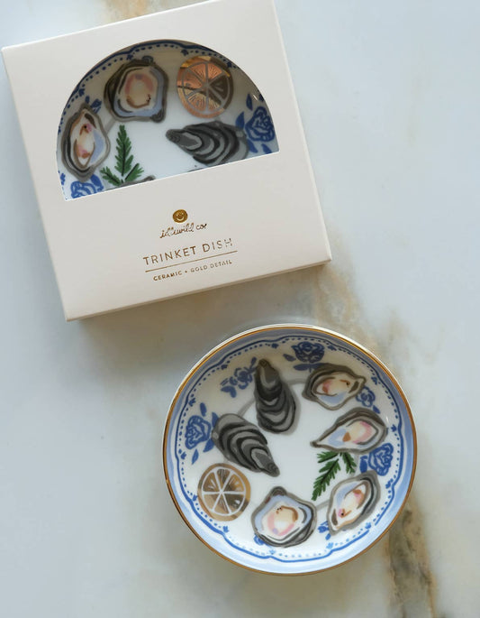 Oysters Porcelain Trinket Dish