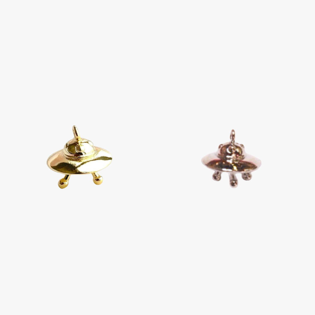 UFO Charm (Gold + Silver)