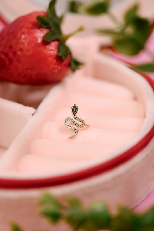 Snake CZ Jewel Cuff