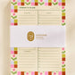 Checkered Flower Daily Planner Notepad