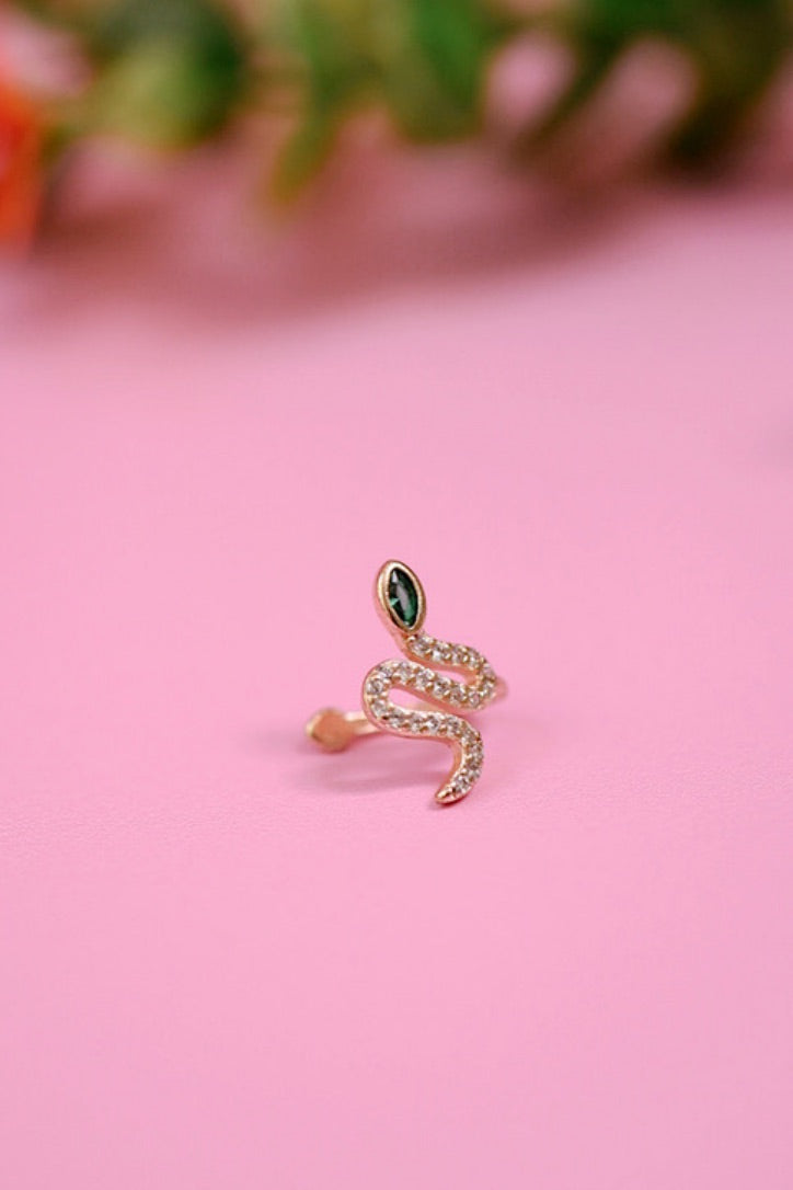 Snake CZ Jewel Cuff