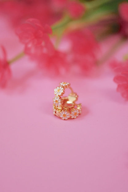 Daisy Hoops (3 Color Options)