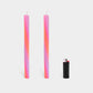 Orange, Pink & Lav. Rope Candles - (2 Pack)