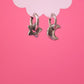 Lunar Charm Huggie Hoops