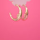 Chunky Happy Moon Hoops