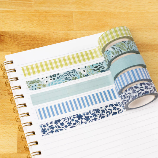 Green Gingham Washi Tape