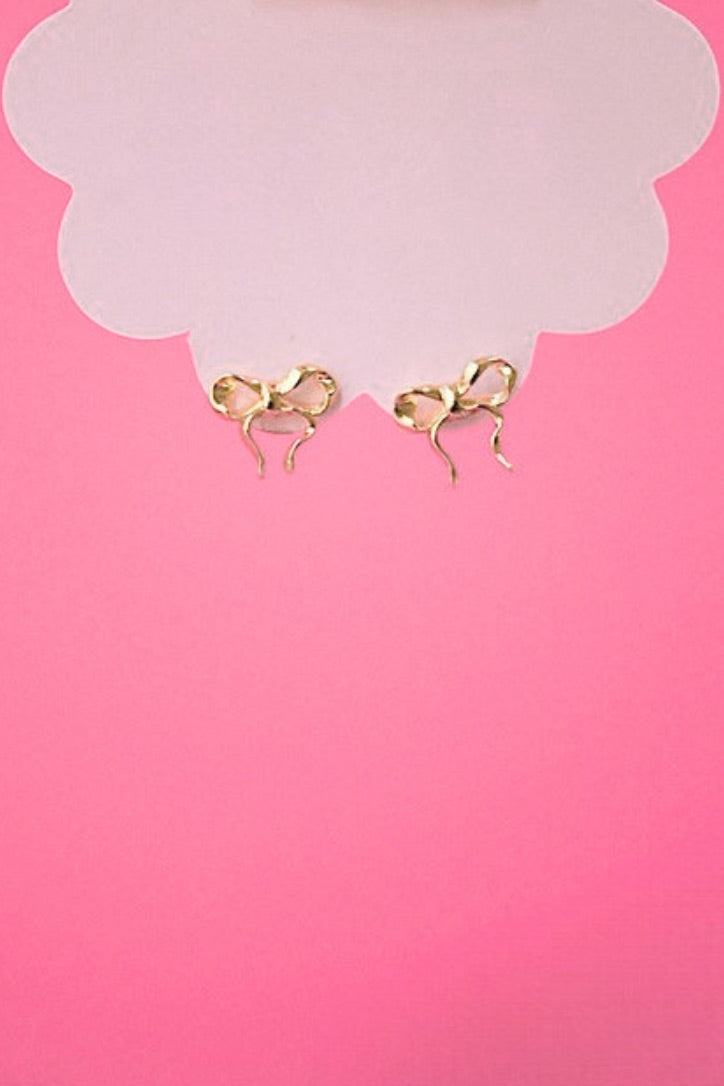 Sweetheart Bow Studs