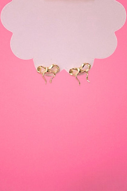 Sweetheart Bow Studs