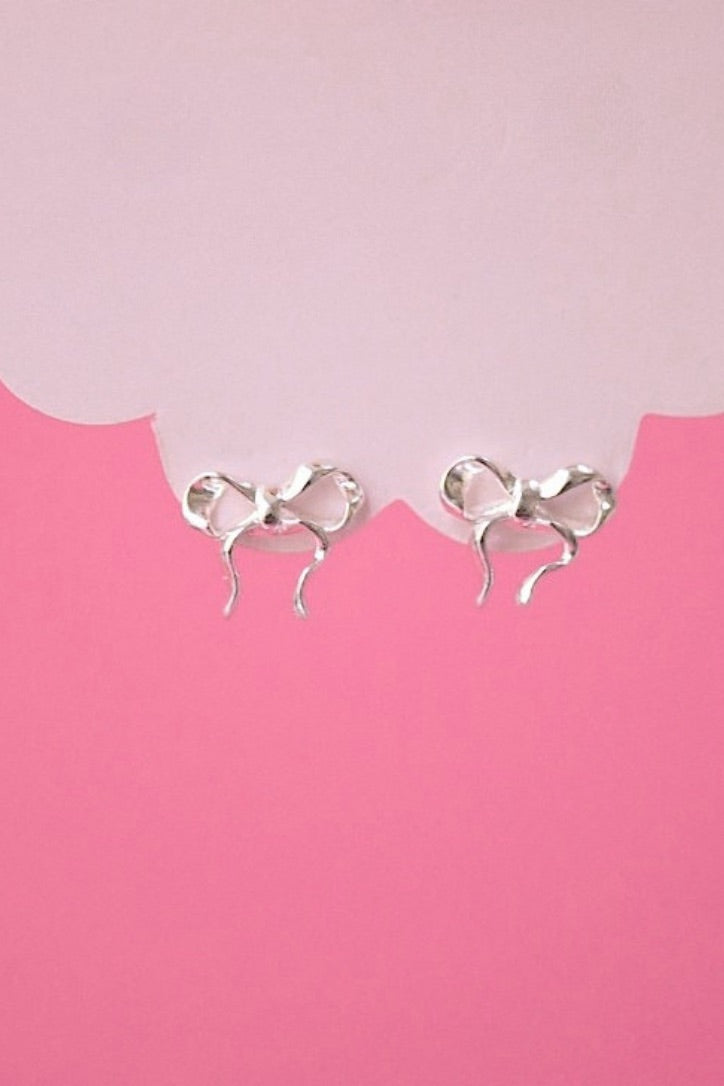 Sweetheart Bow Studs