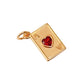 Ace of Hearts Gold Charm