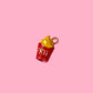 French Fries Gold Charm