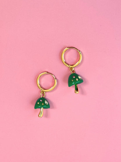 Bejeweled Mushroom Huggies