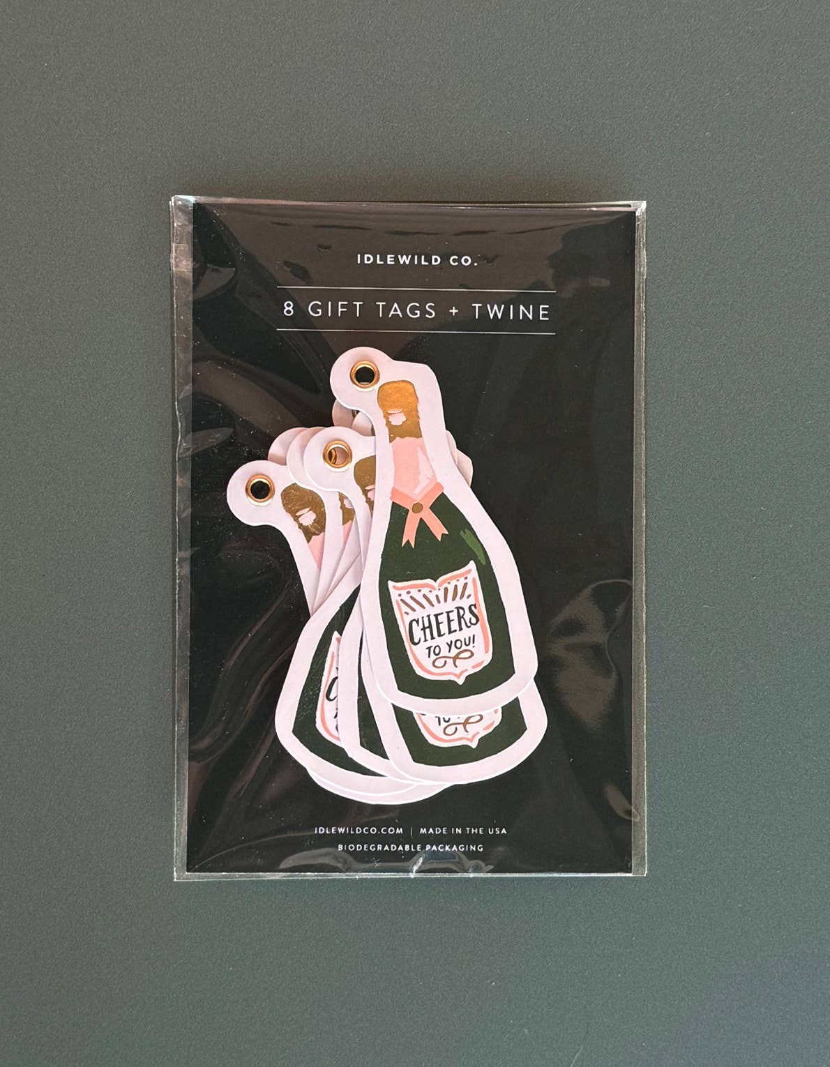 Champagne Diecut Gift Tags