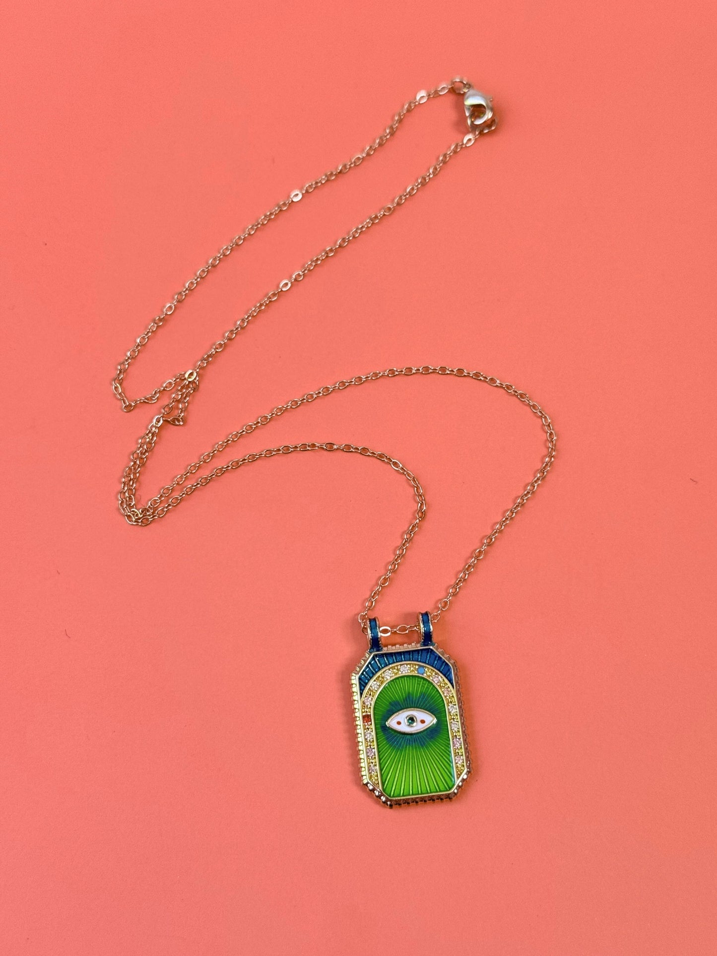 Mystic Gaze Gold-Plated Necklace