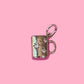 Coffee Mug Charm (Gold + Silver)