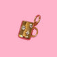 Coffee Mug Charm (Gold + Silver)