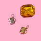Coffee Mug Charm (Gold + Silver)